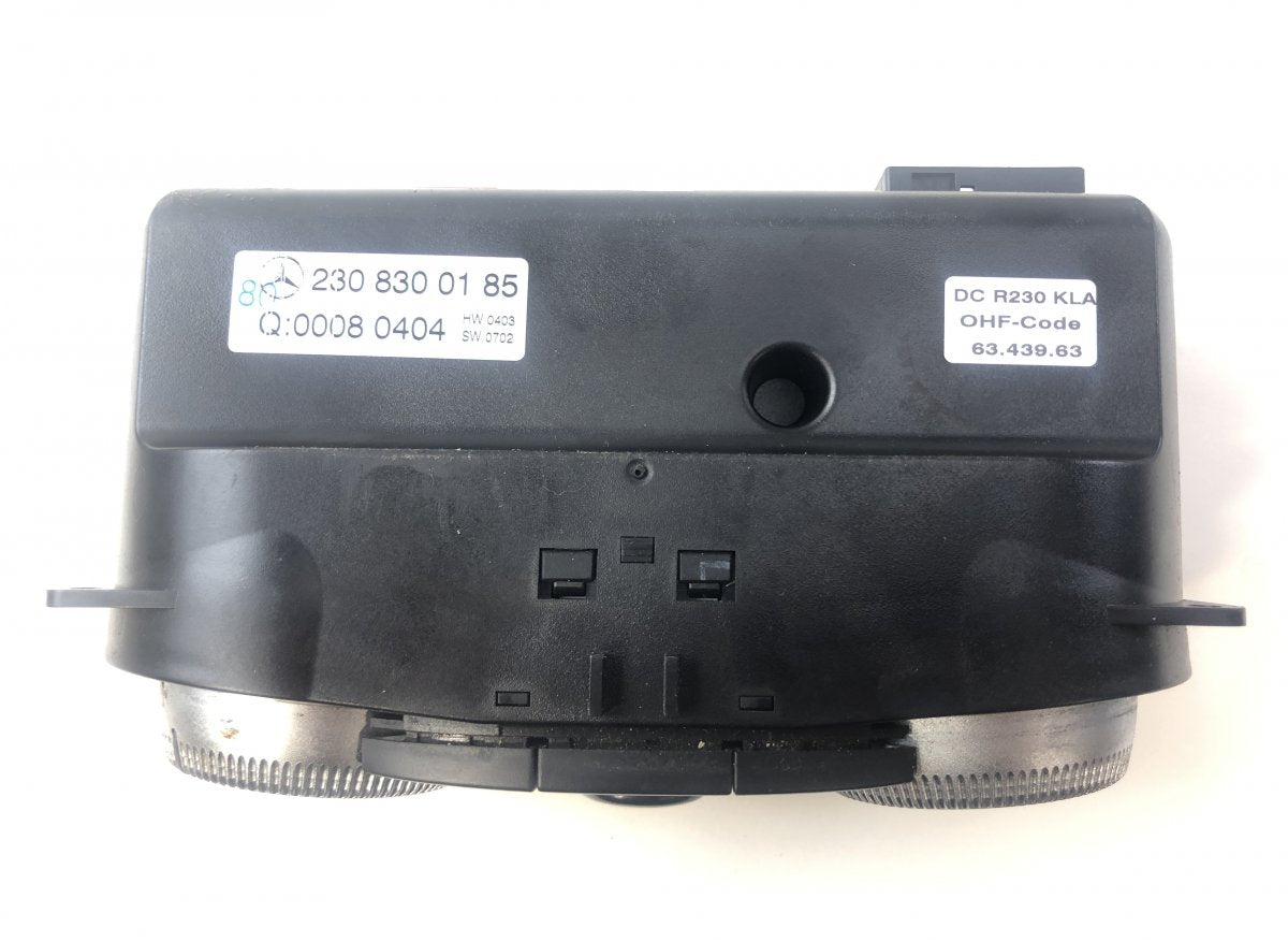 A2308301285 Heater control panel MERCEDES-BENZ SL-CLASS (R230) (2001-2012)