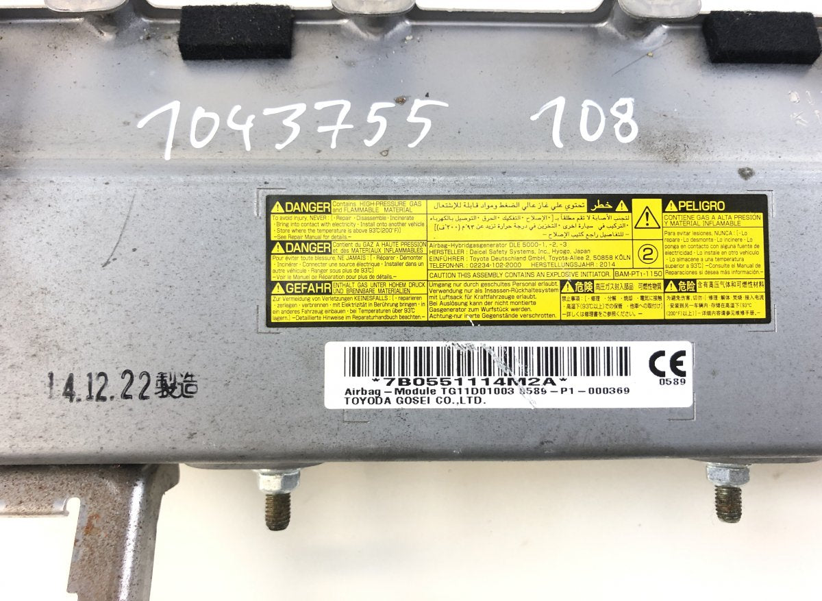 7390053040C0 Knee Airbag Front Left LEXUS IS III (XE30) (2013-)