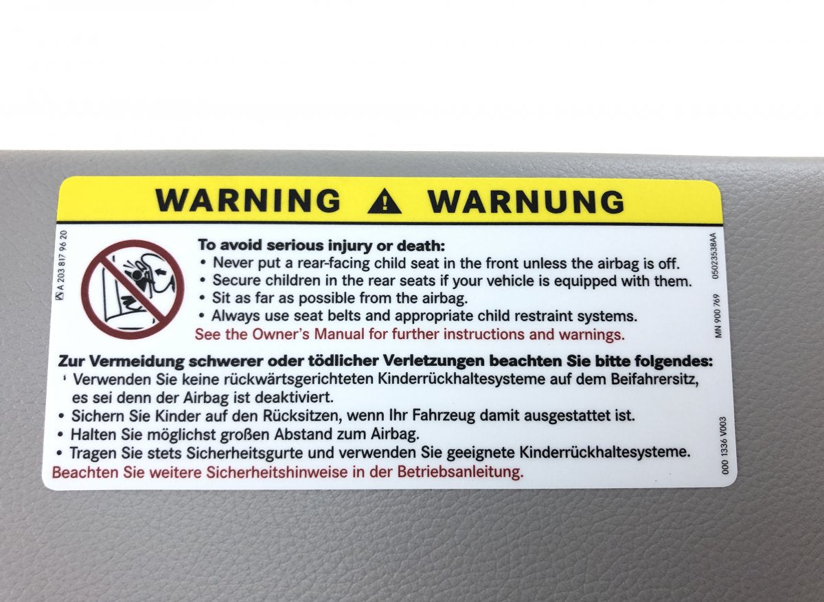 A2308101510 Sun Visor Left MERCEDES-BENZ SL-CLASS (R230) (2001-2012)