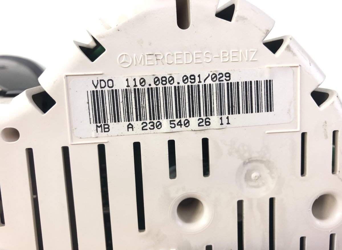 110080091039 110.080.091/039 Instrument Cluster MERCEDES-BENZ SL-CLASS (R230) (2001-2012)