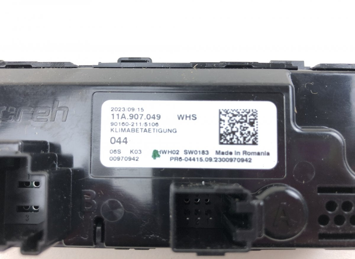 11A907049 Rear AC heater control panel VW TIGUAN II (AD, BW) (2016-2024)