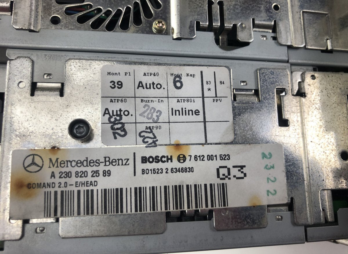 7612001523 8618001514 Radio MERCEDES-BENZ SL-CLASS (R230) (2001-2012)