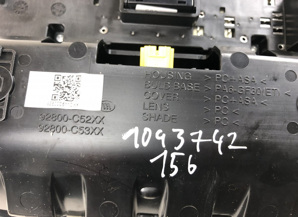 92800C5310WK Interior Lighting Front KIA SORENTO III (UM) (2015-2020)