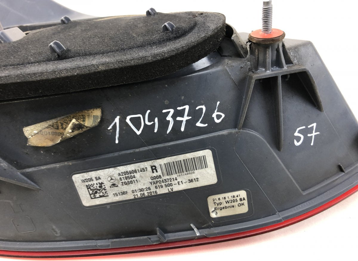 A2059061457 Tail light, right MERCEDES-BENZ C-CLASS (W205) (2013-2021)
