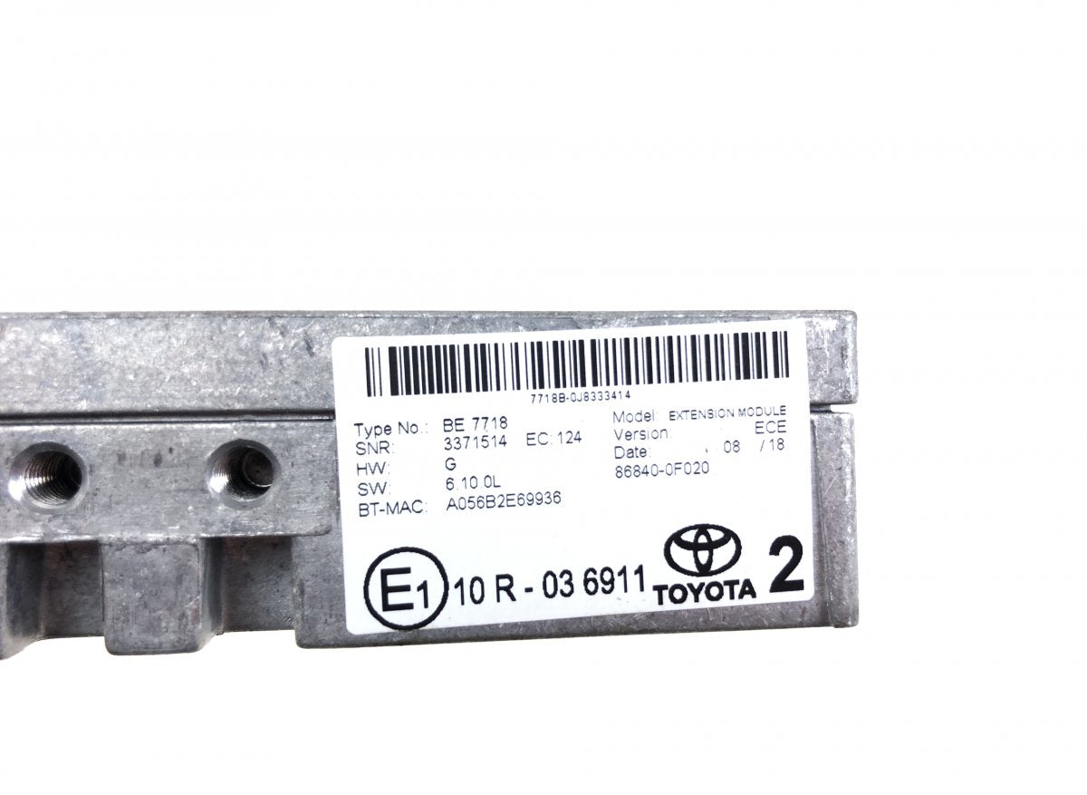 868400F020 Satellite navigation control unit TOYOTA AURIS (E18) 2012-2018