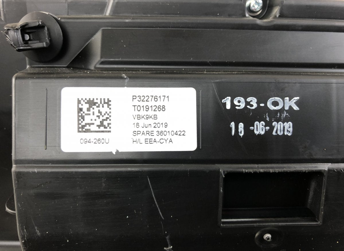 36010422 Instrument Cluster VOLVO XC40 / EX40 / EC40 (536, 539) (2017-)