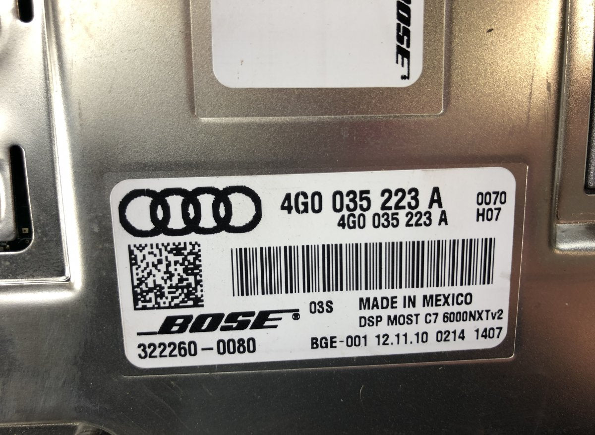 3222600080 3222600020 3222600040 Audio amplifier AUDI A8 (4H) (2009-2017)