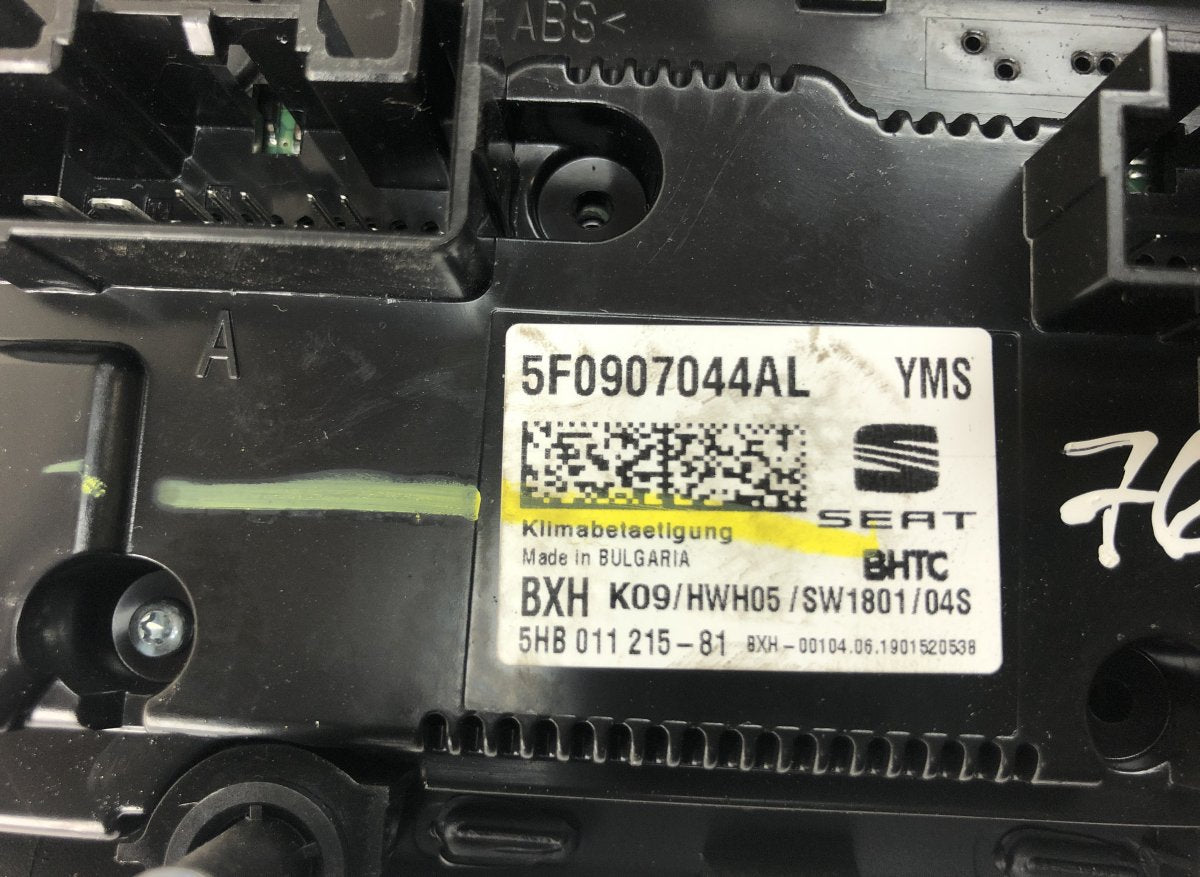 5F0907044AL Heater control panel SEAT LEON (5F) (2012-2020)