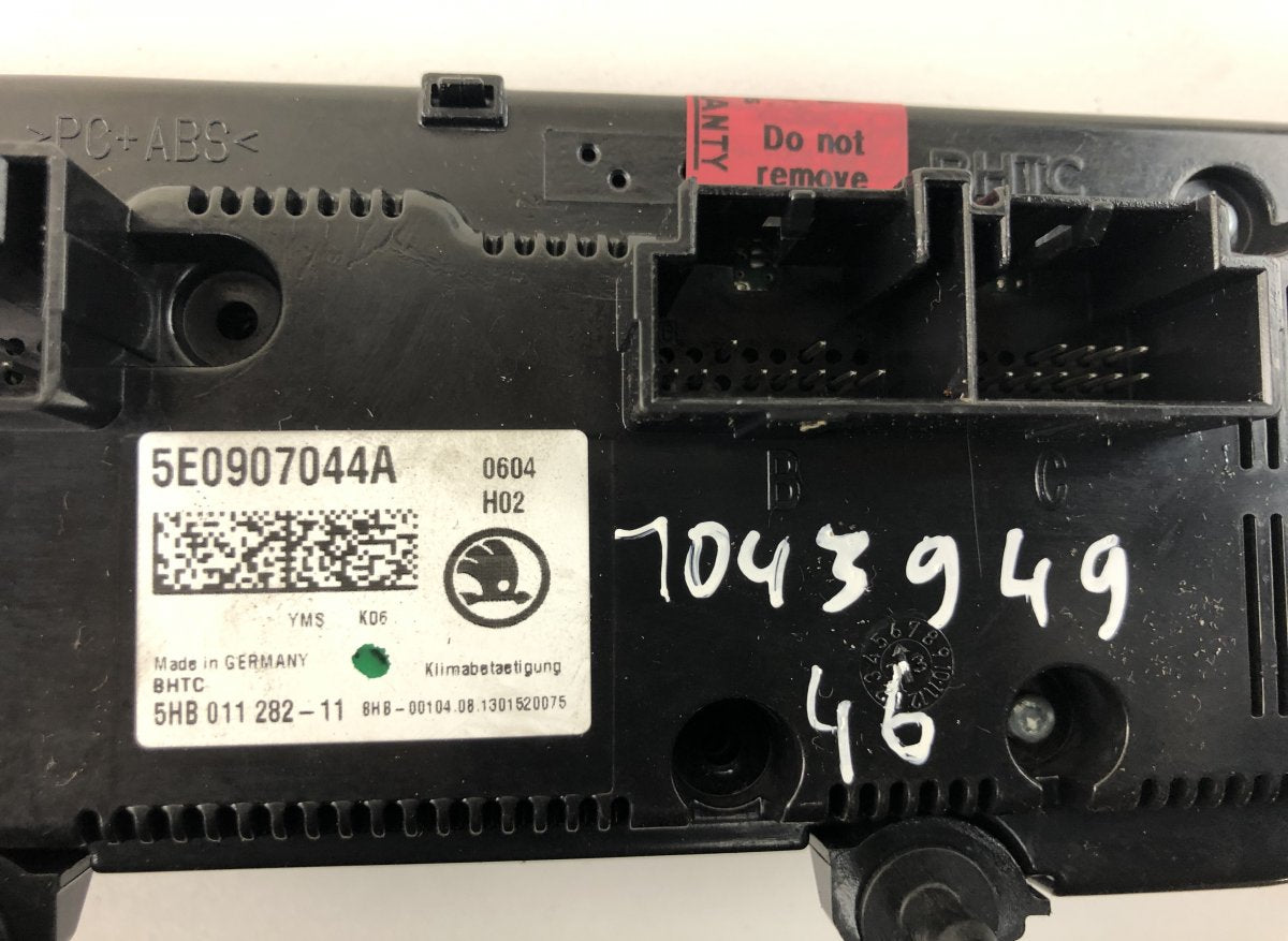 5E0907044AC Heater control panel SKODA OCTAVIA III (5E) (2012-2019)