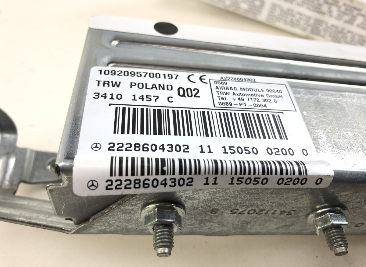A2228604302 A2228604402 Airbag set MERCEDES-BENZ S-CLASS (W222, X222) (2013-2020)