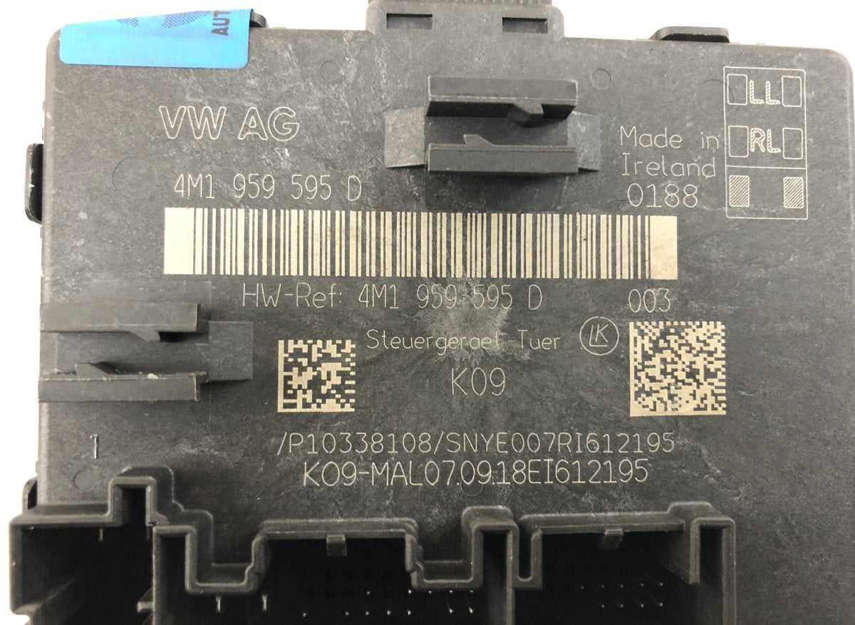 4M1959592D 4M1959593D 4M1959595D Door control unit front left AUDI A6 (C8, 4A2, 4AH, 4A5) (2018-)