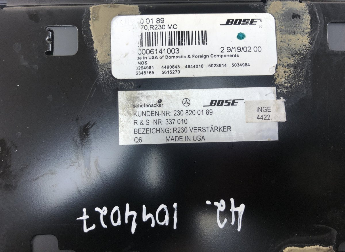 A2308200189 Audio amplifier MERCEDES-BENZ SL-CLASS (R230) (2001-2012)
