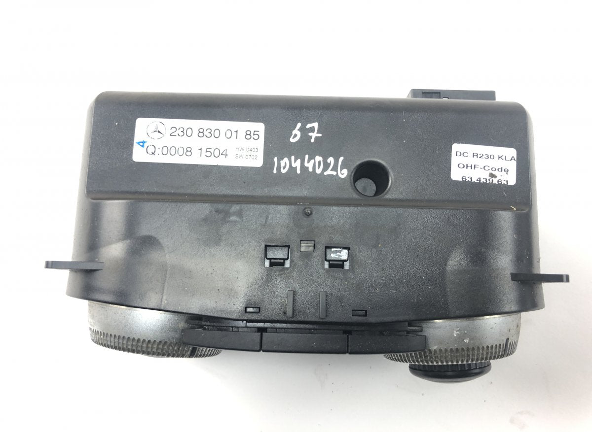 A2308301285 Heater control panel MERCEDES-BENZ SL-CLASS (R230) (2001-2012)