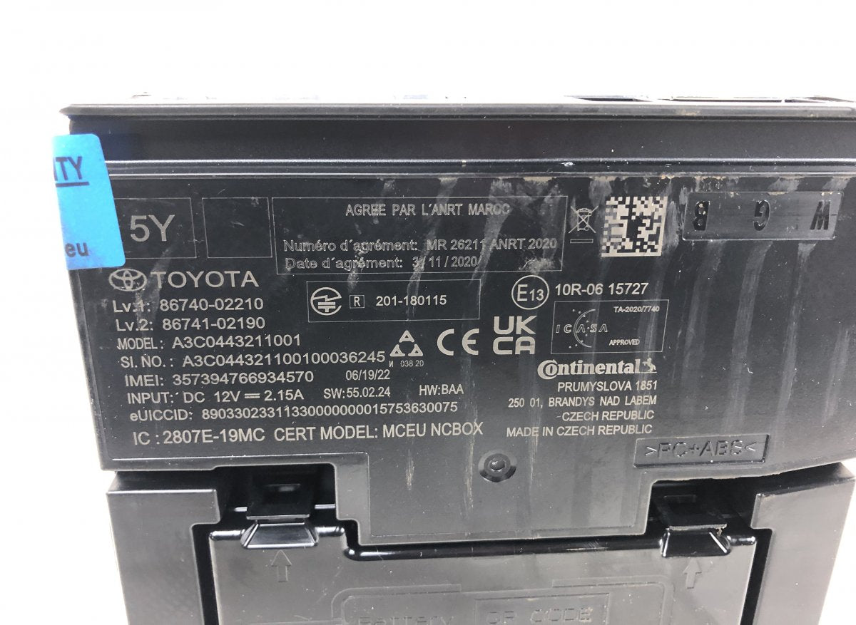 8674002210 Phone / bluetooth control unit TOYOTA COROLLA XII (E210) (2018-)