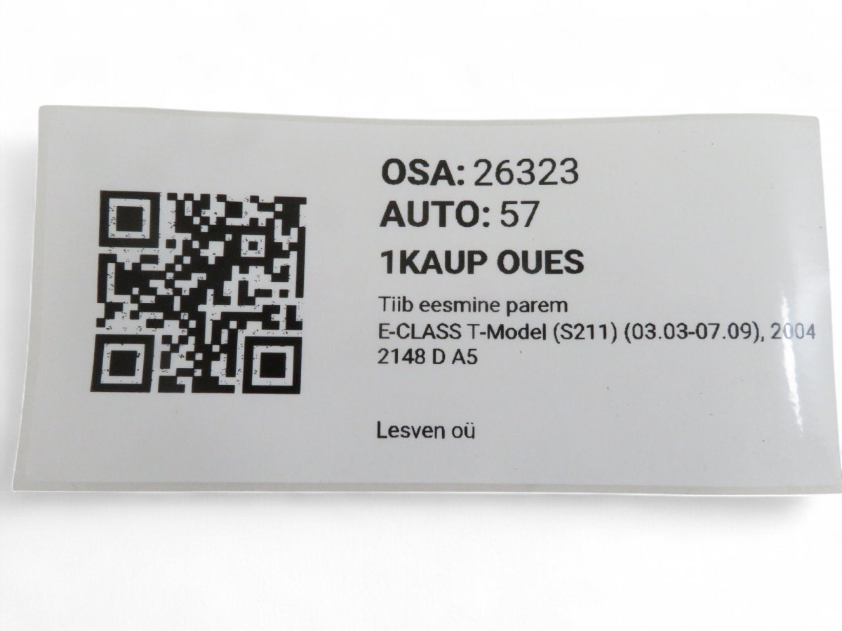 A2118800818 A2118801418 Fender Front Right MERCEDES-BENZ E-CLASS (W211) (2002-2009)