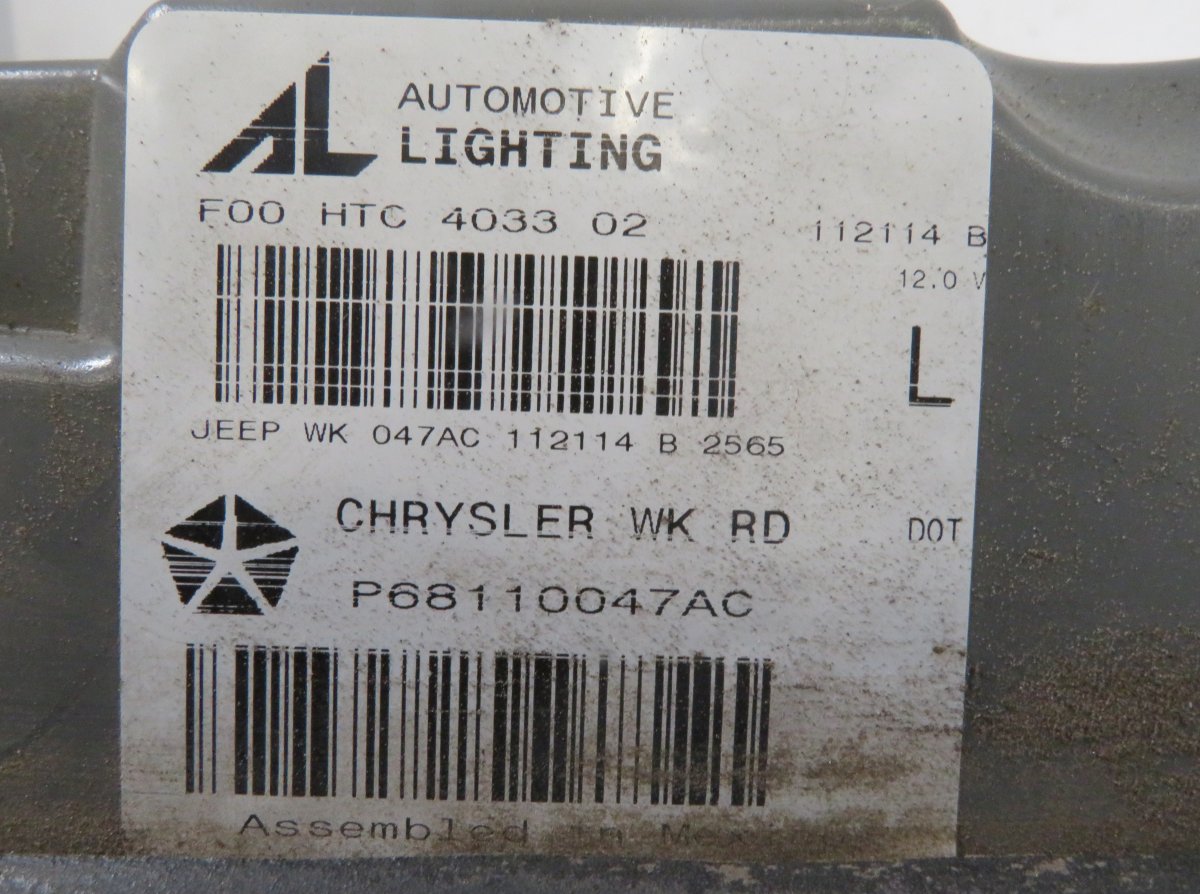 68110047AC Inner tail light, left JEEP GRAND CHEROKEE IV (WK, WK2) (2010-2021)