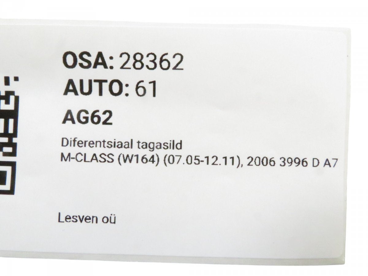 A1643500514 Rear axle differential MERCEDES-BENZ ML-CLASS (W164) (2005-2011)