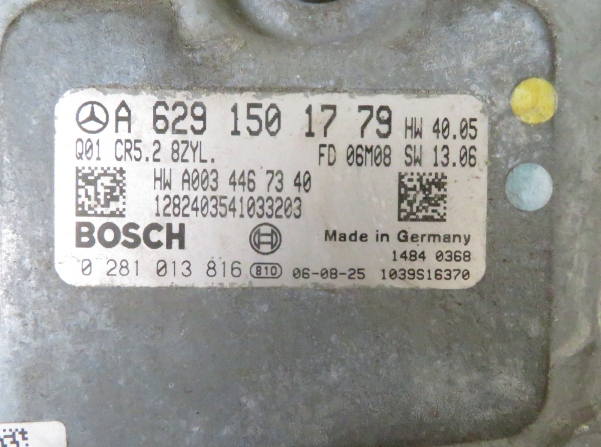 A6291501779 A6291502779 A6299000500 Engine Control Unit / module (ECU) MERCEDES-BENZ ML-CLASS (W164) (2005-2011)