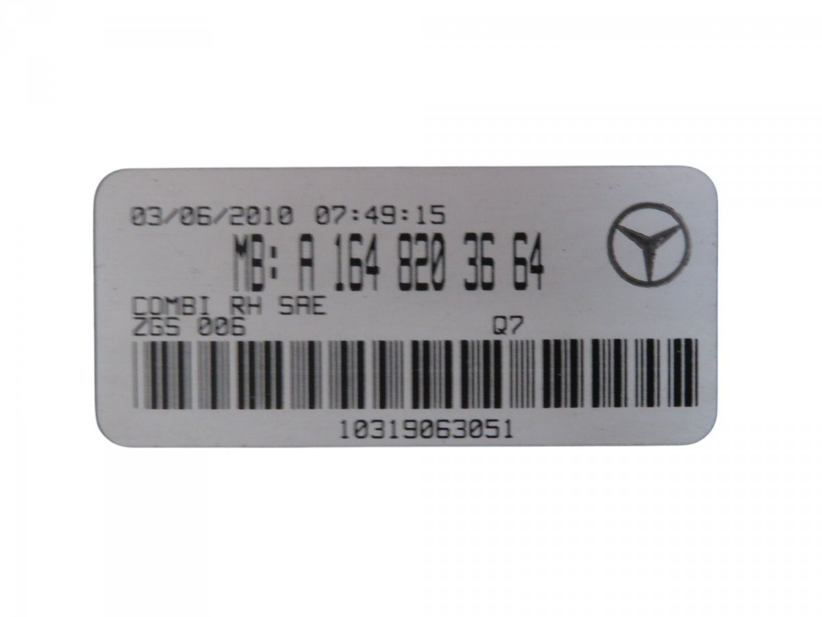 A1648203664 Tail light, right MERCEDES-BENZ GL-CLASS (X164) (2006-2012)