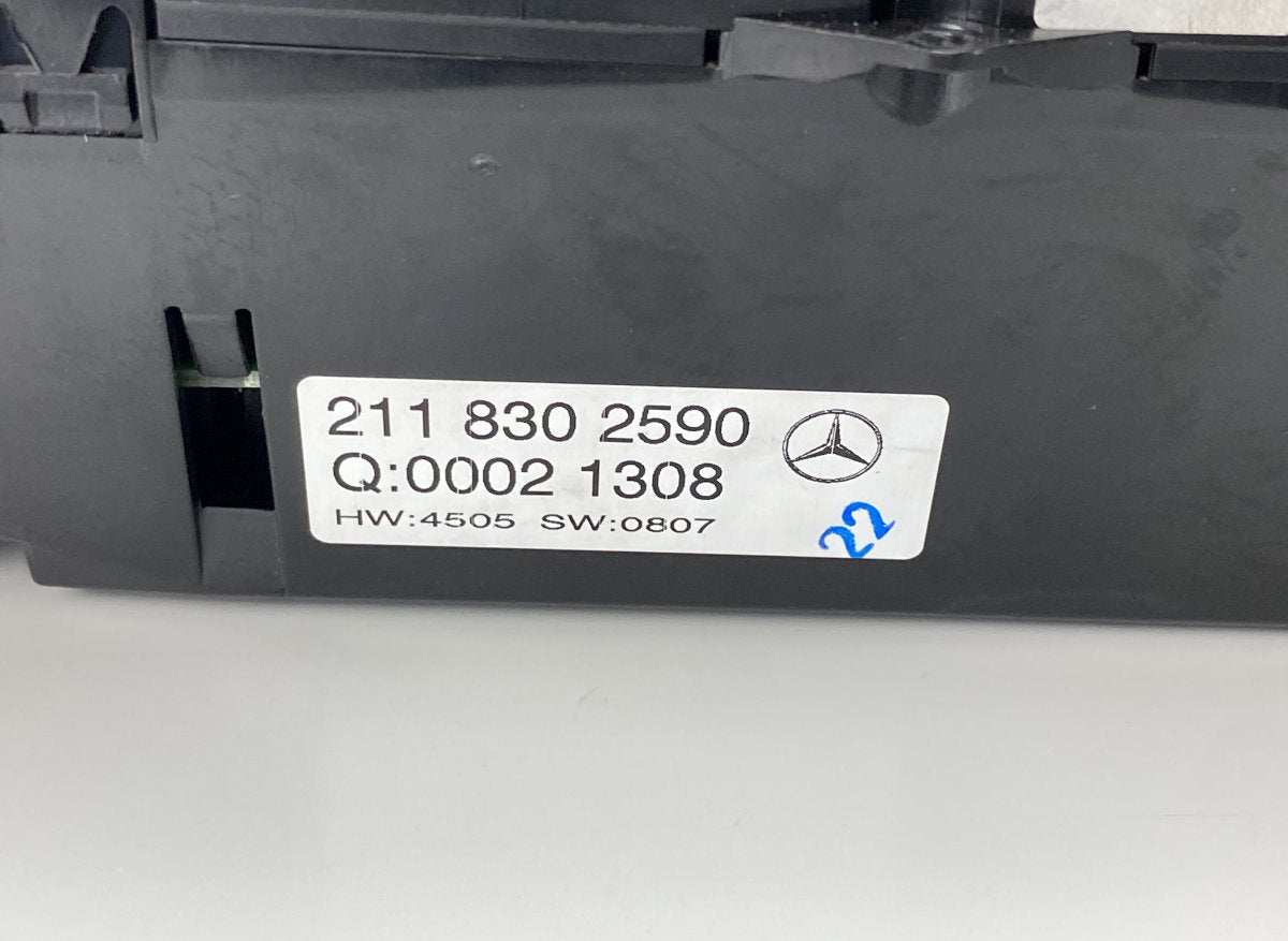 2118302590 00021308 H24140027010 H24400055010 Heater control panel MERCEDES-BENZ E-CLASS (W211) (2002-2009)