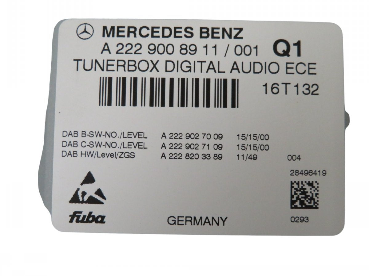 A2229008911 A2229005317 A2229003210 A2229001408 TV - Receiver (Tuner) MERCEDES-BENZ C-CLASS (W205) (2013-2021)
