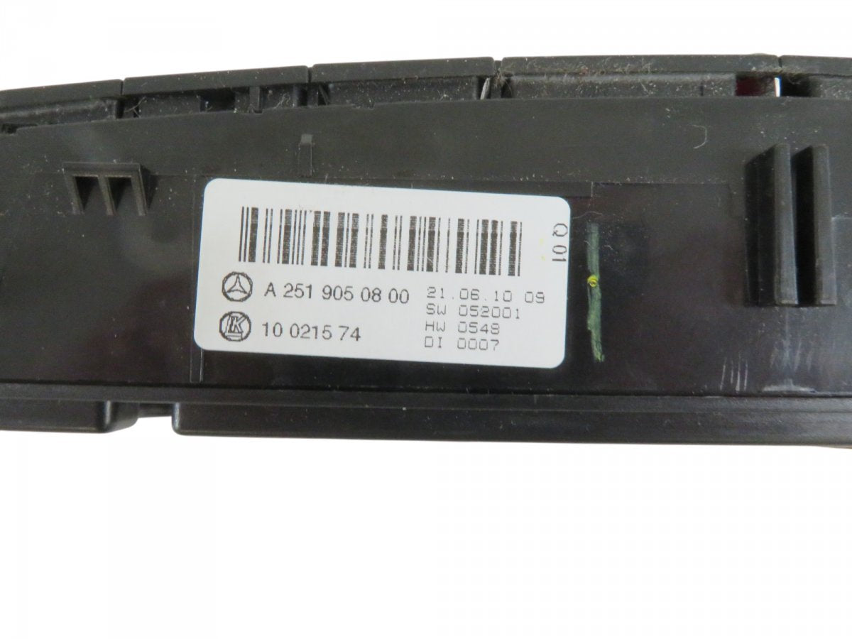 A2519050800 A25190508009174 A2519050800 A25190533009174 A2519053300 Hazard switch MERCEDES-BENZ R-CLASS (W251) (2006-2013)