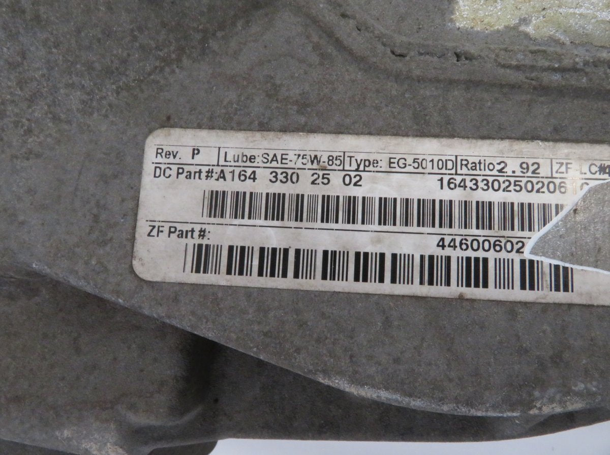 A1643302502 Front axle Differential MERCEDES-BENZ R-CLASS (W251) (2006-2013)