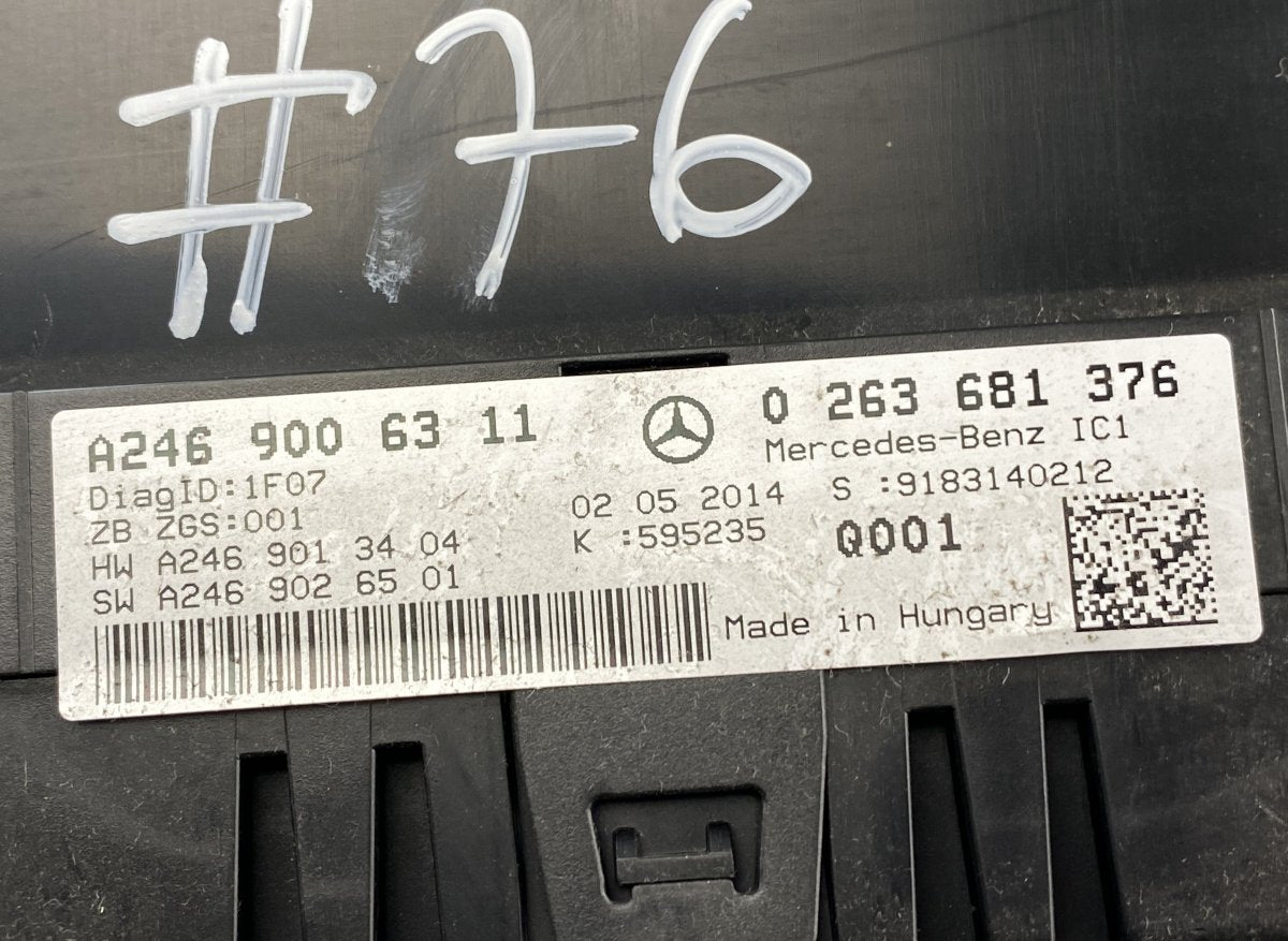 A2469006311 Instrument Cluster MERCEDES-BENZ B-CLASS (W246, W242) (2011-2018)