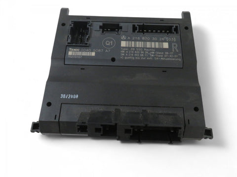 A2168703026 A2168706226 Seats control unit MERCEDES-BENZ S-CLASS Coupe (C216) (2006-2013)