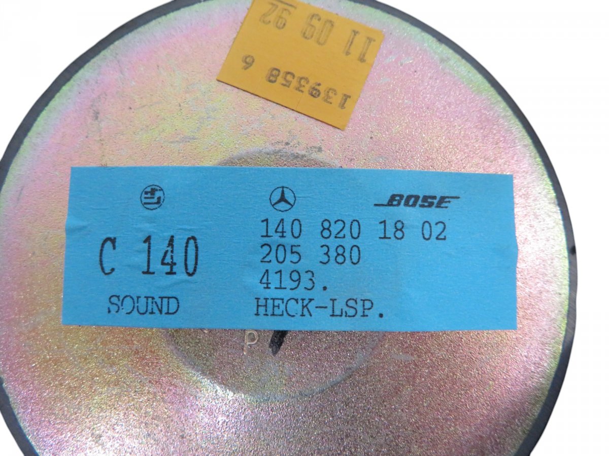 A1408201802 Lodspeaker in Parcel shlef MERCEDES-BENZ S-CLASS (W140) (1991-1999)
