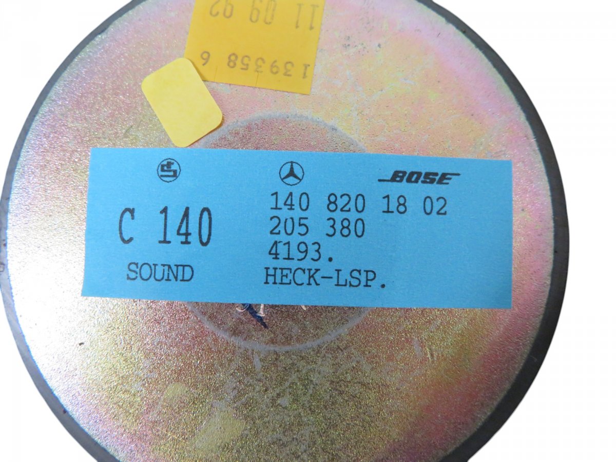 A1408201802 Lodspeaker in Parcel shlef MERCEDES-BENZ S-CLASS (W140) (1991-1999)
