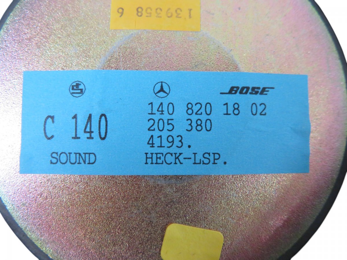 A1408201802 Lodspeaker in Parcel shlef MERCEDES-BENZ S-CLASS (W140) (1991-1999)