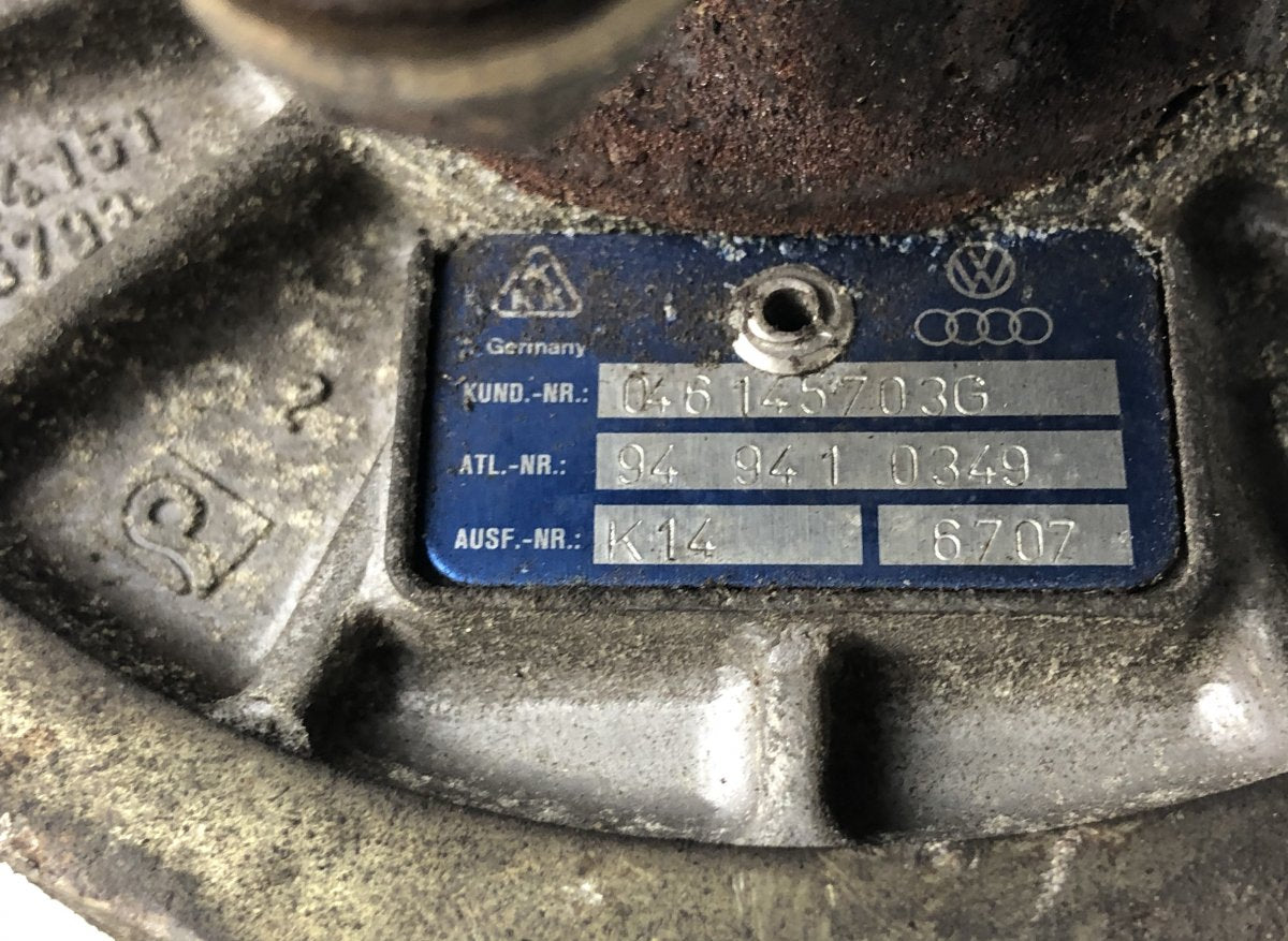 Turbocharger AUDI A6 (C4) (1994-1997)