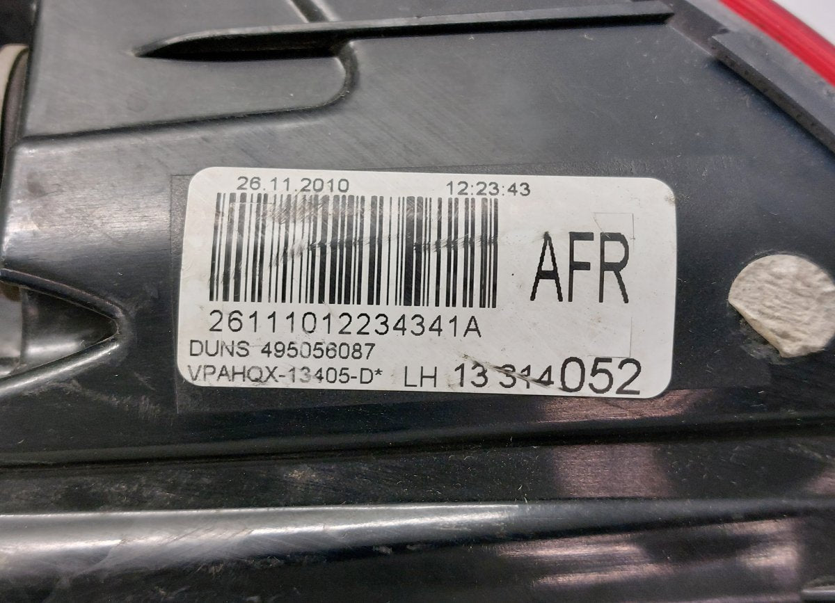 13314052 495056087 13314052 13282242 Tail light left OPEL ASTRA J (P10) (2009-2015)