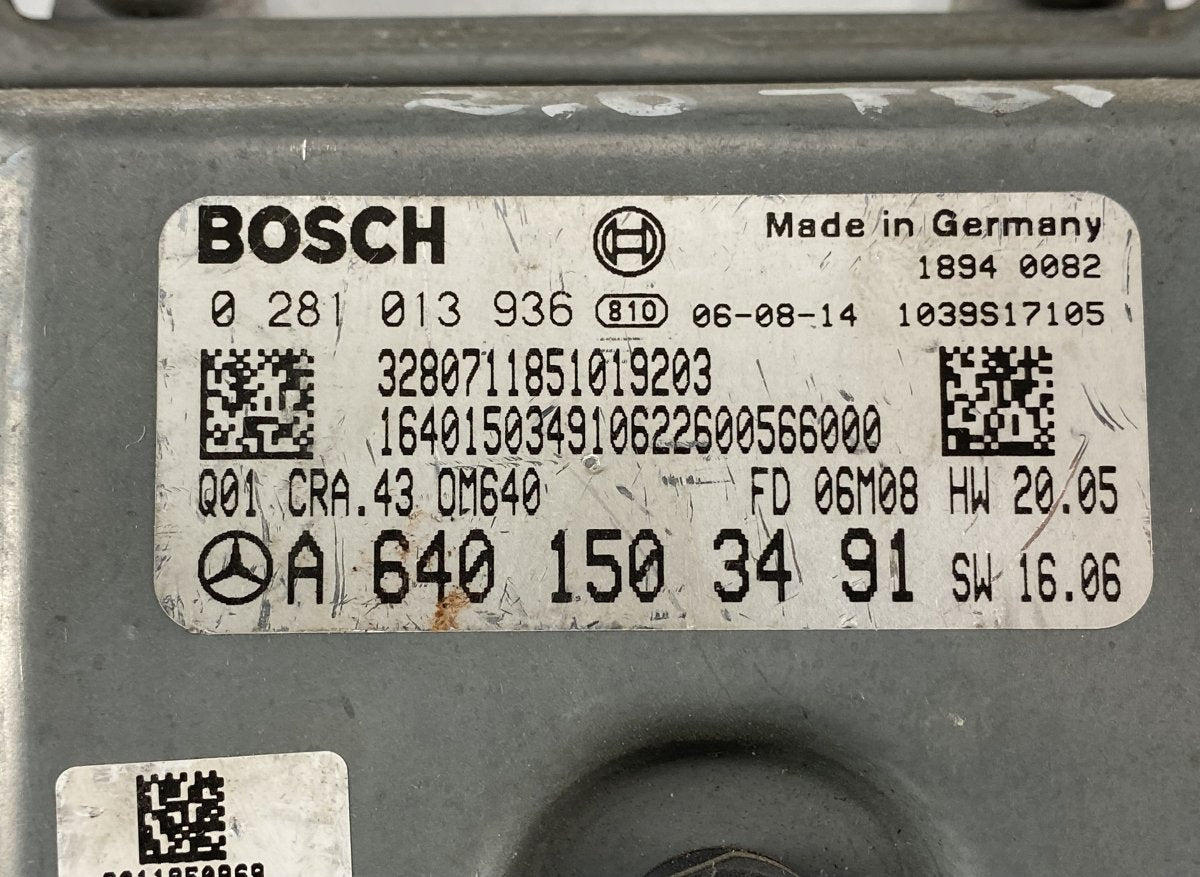 A6401503491 Engine Control Unit / module (ECU) MERCEDES-BENZ A-CLASS (W169) (2004-2012)