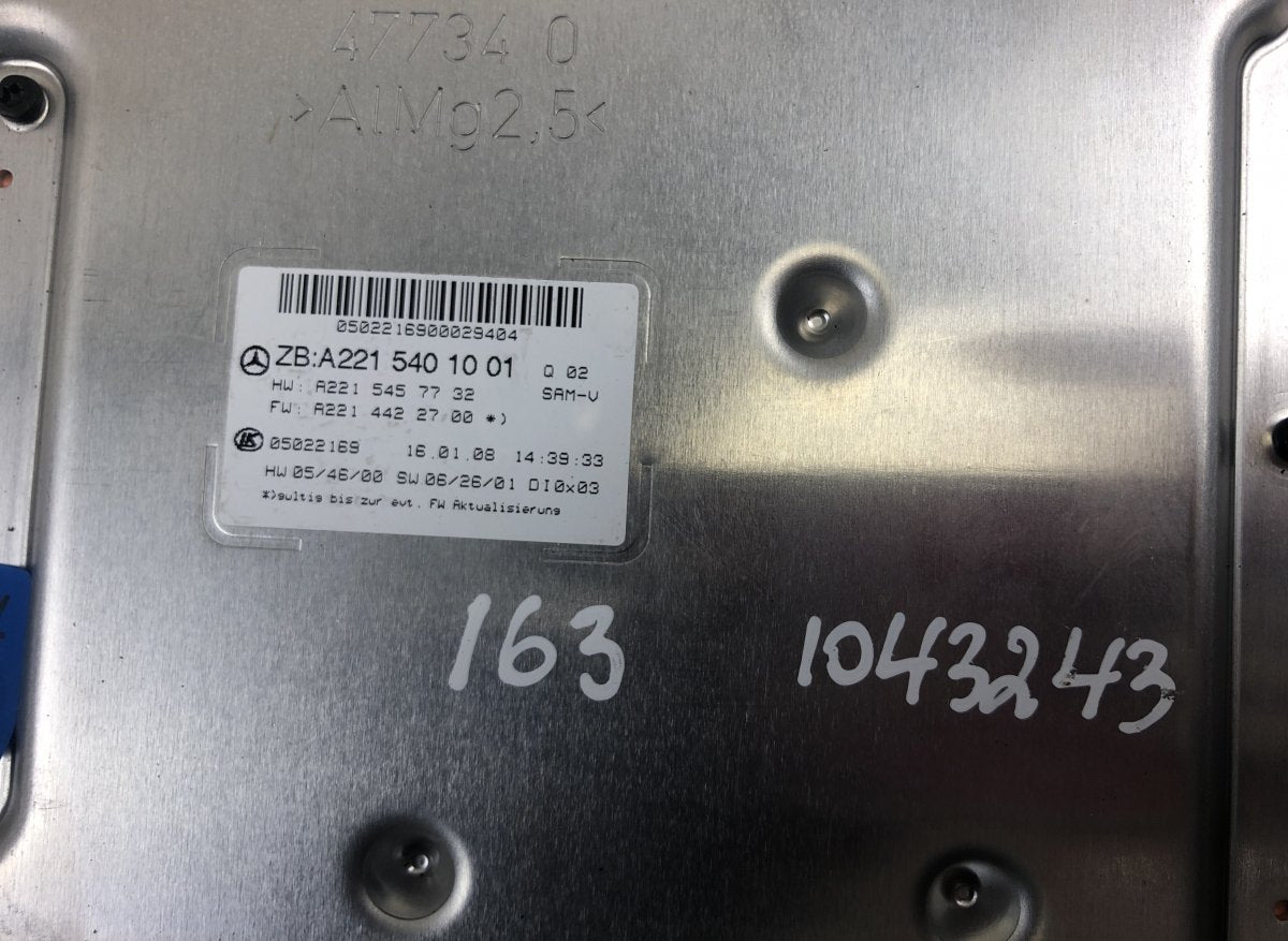05022169 05022154 05022156 Fuse box MERCEDES-BENZ S-CLASS Coupe (C216) (2006-2013)