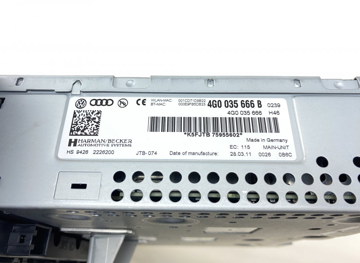 4G0035666 Radio AUDI A6 / A6 ALLROAD (C7, 4G) (2010-2018)