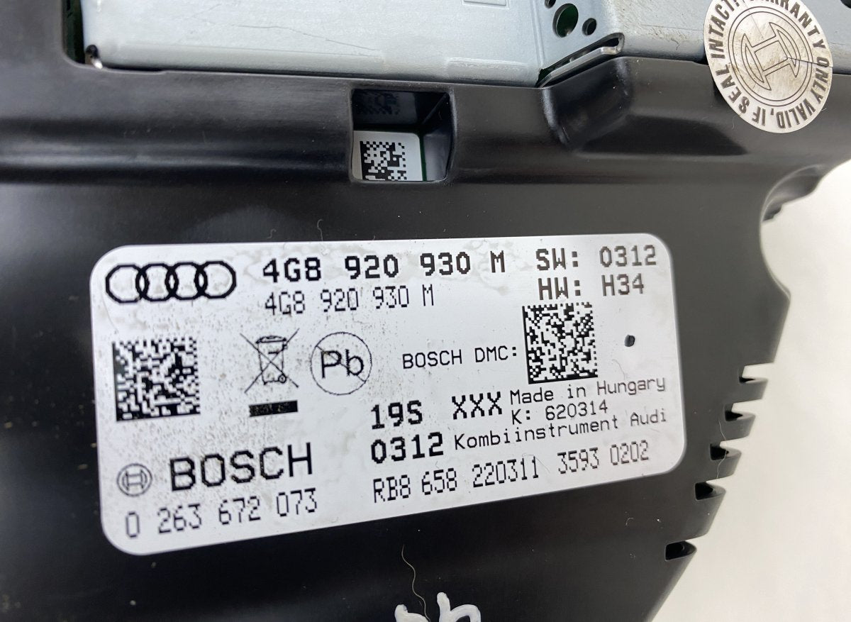0263672073 Instrument Cluster AUDI A6 / A6 ALLROAD (C7, 4G) (2010-2018)