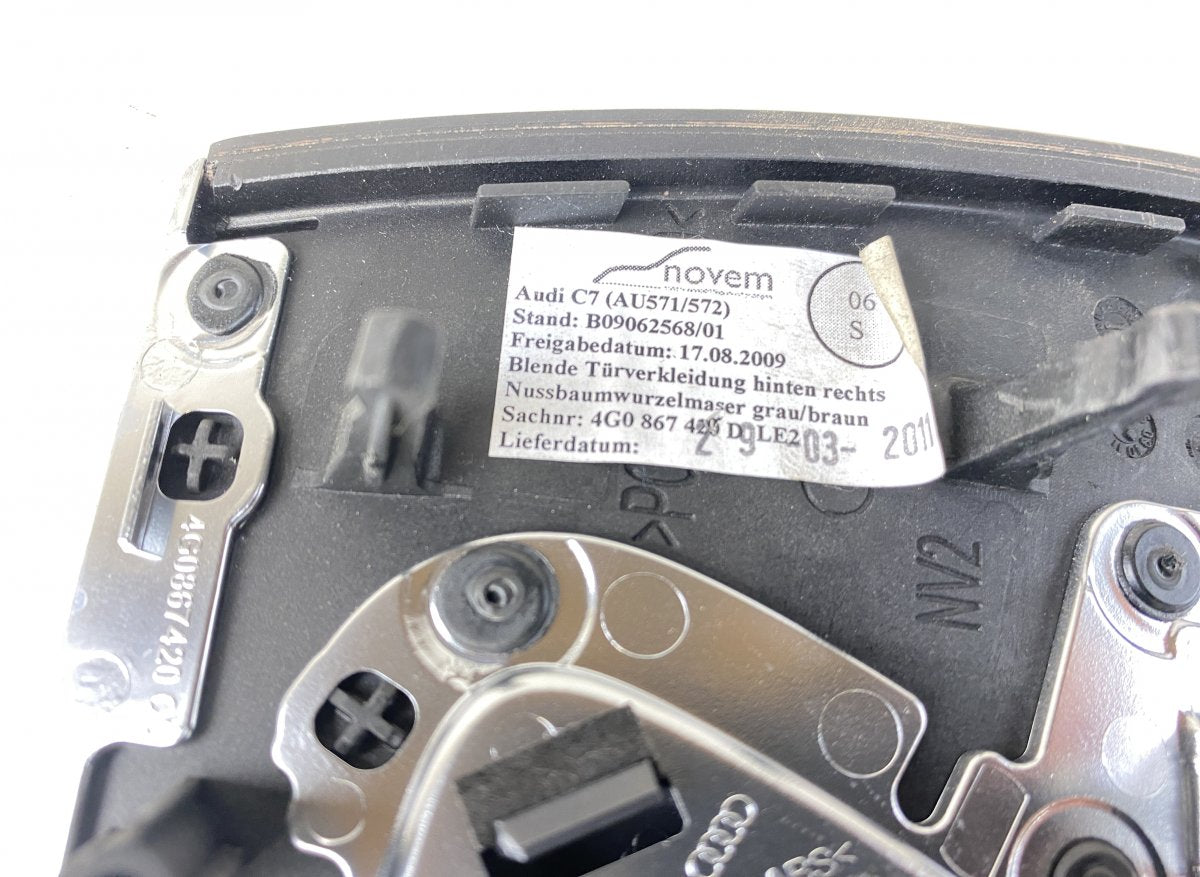 4G0867409E 4G0867410D 4G1853190E 4G1853189B Dashboard Trim AUDI A6 / A6 ALLROAD (C7, 4G) (2010-2018)