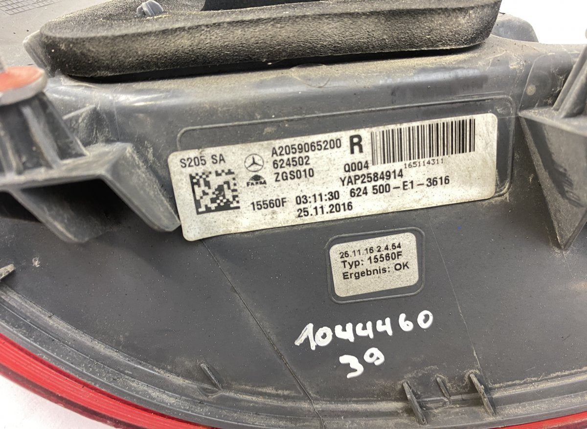 A2059065200 Tail light, right MERCEDES-BENZ C-CLASS (W205) (2013-2021)