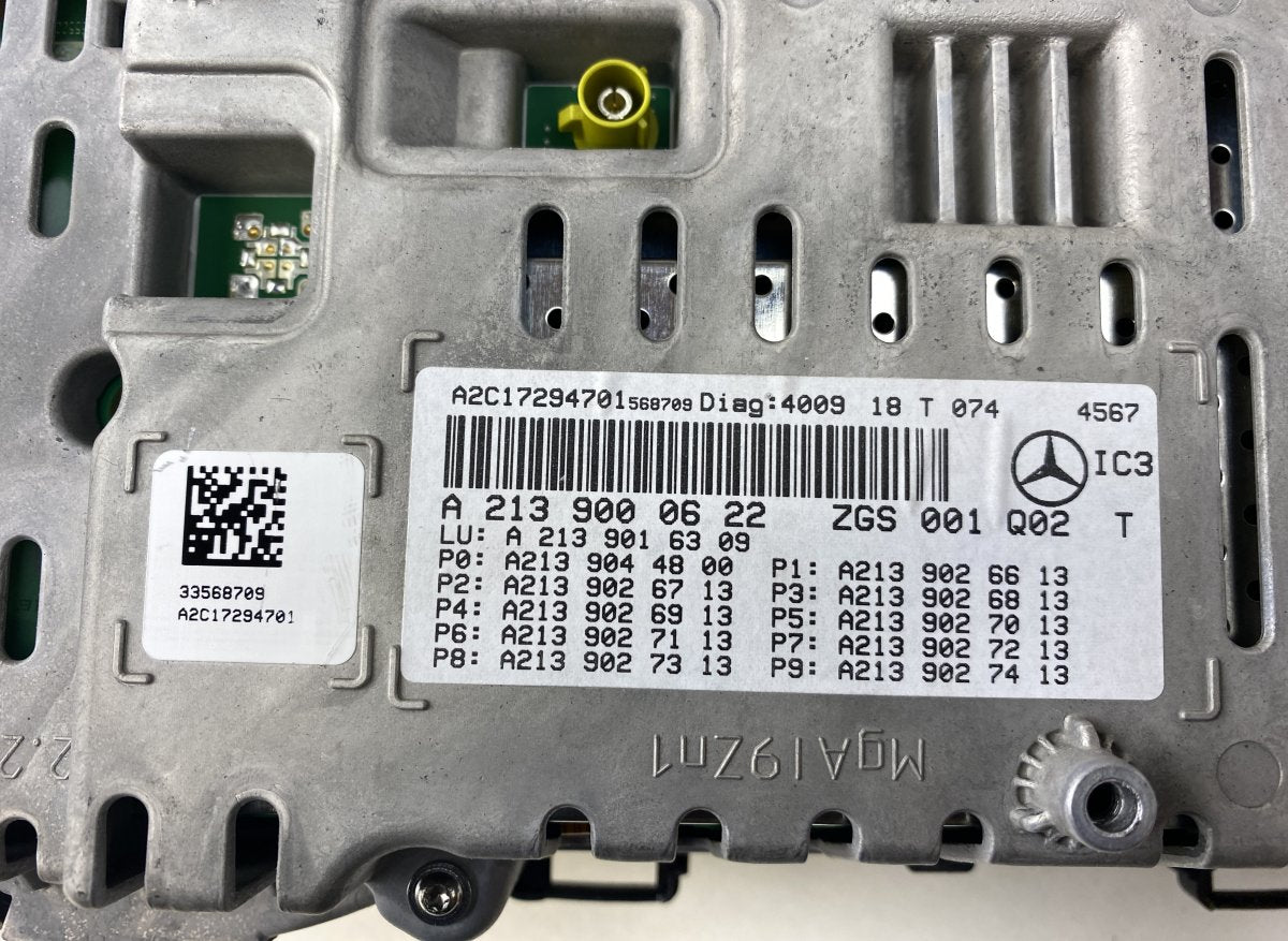 A2C12807601 A2C17294701 Instrument Cluster MERCEDES-BENZ E-CLASS (W213) (2016-2023)