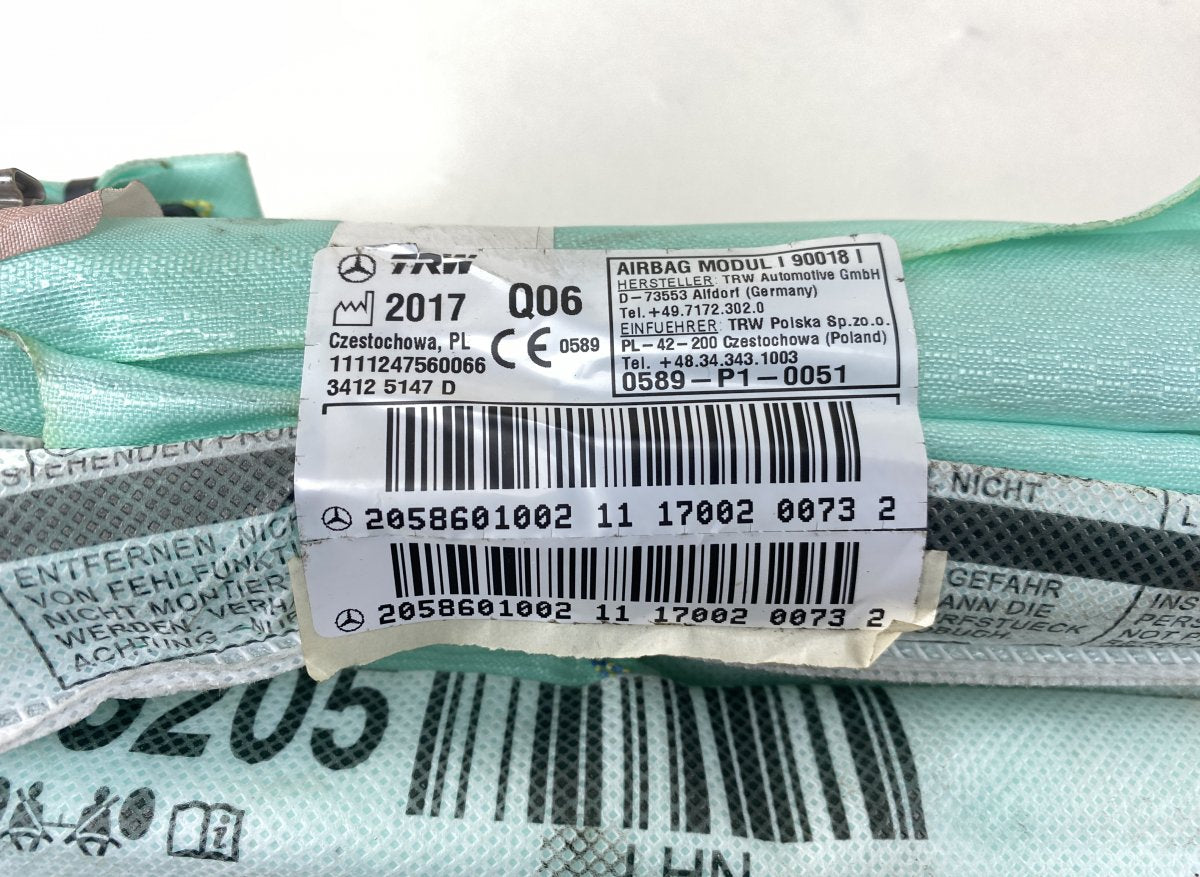 A2058601002 A2058601102 Set of head/curtain airbags MERCEDES-BENZ C-CLASS (W205) (2013-2021)