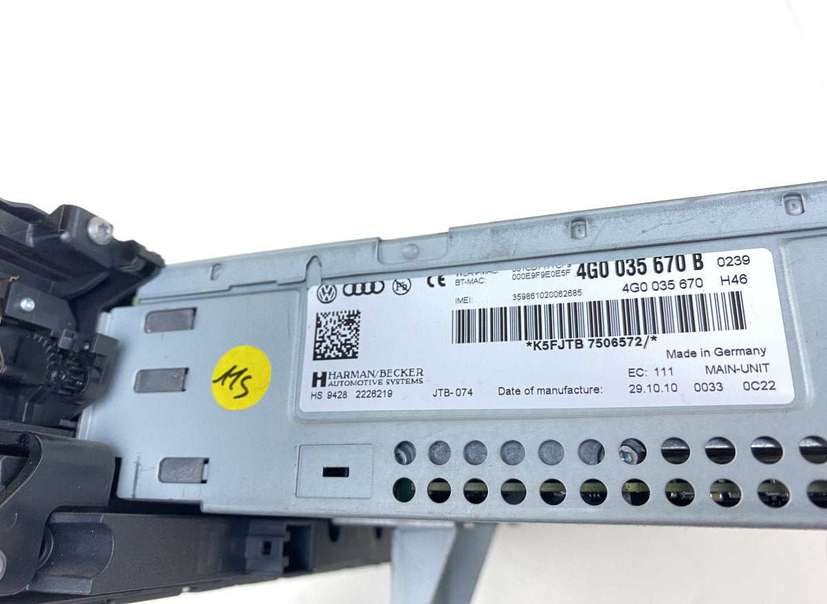 4G0035670B Radio AUDI A6 / A6 ALLROAD (C7, 4G) (2010-2018)