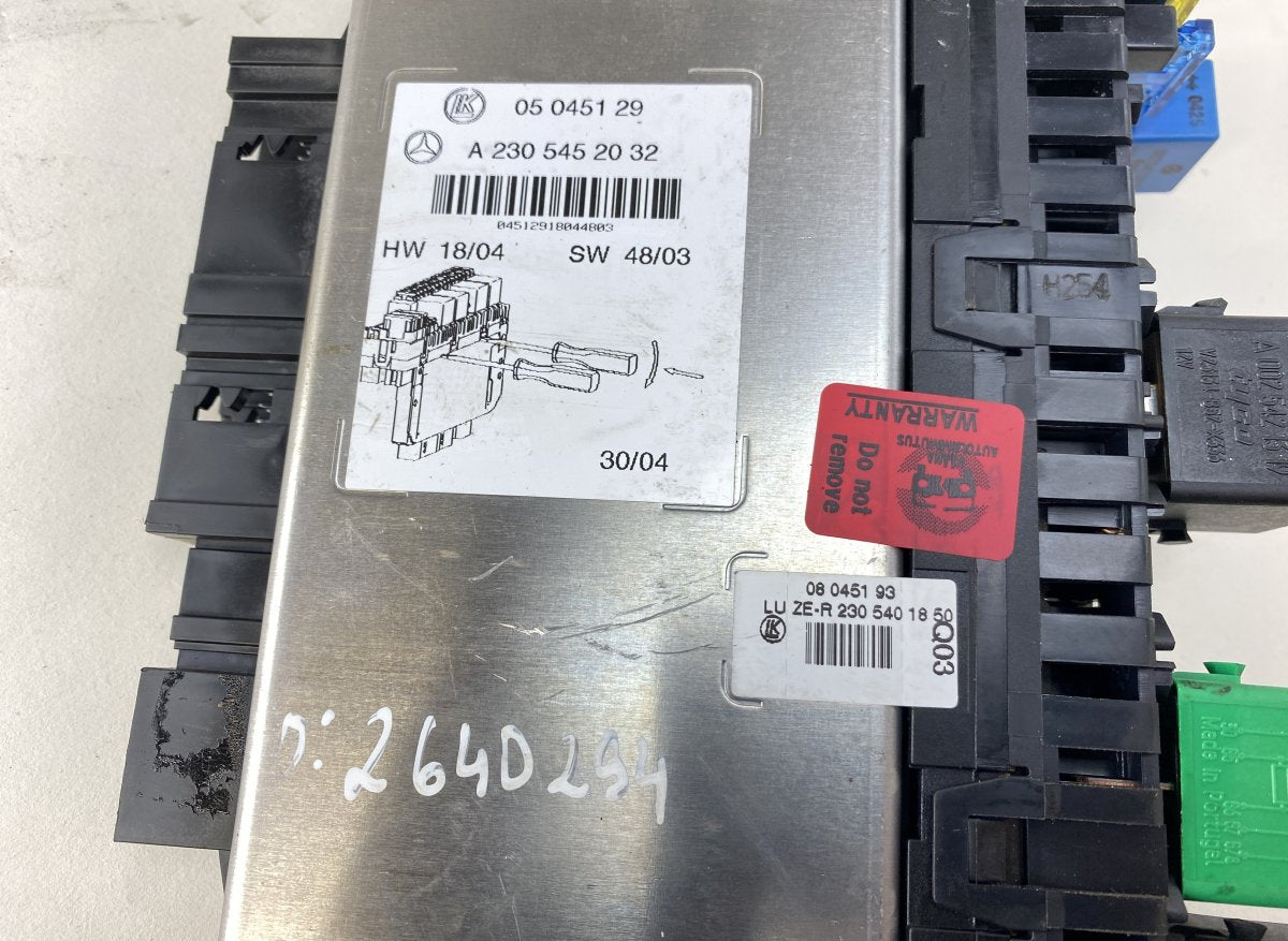 10091518 Fuse box MERCEDES-BENZ SL-CLASS (R230) (2001-2012)