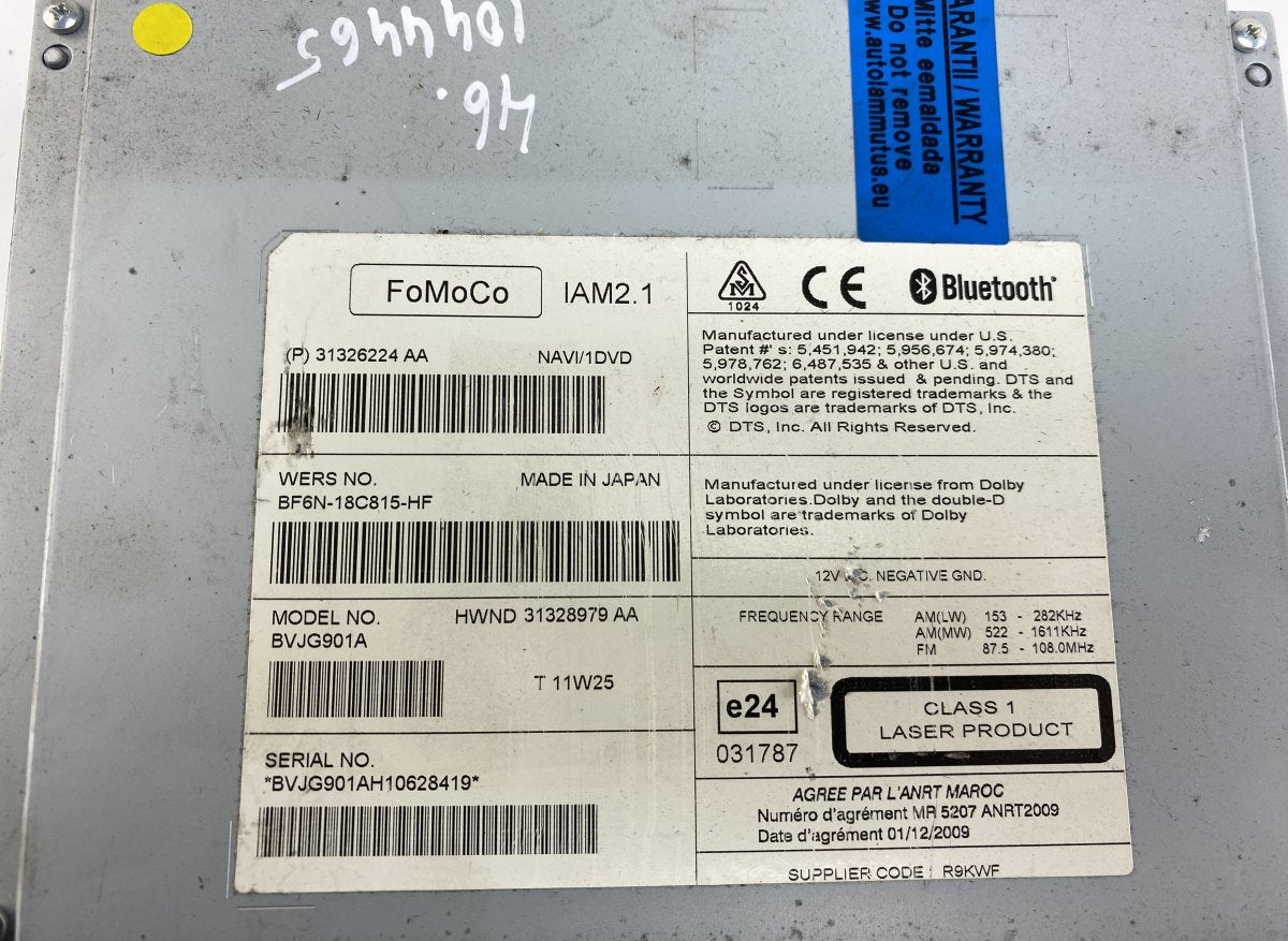 BVVE901A Radio JAGUAR XF (X250, CC9) (2008-2015)