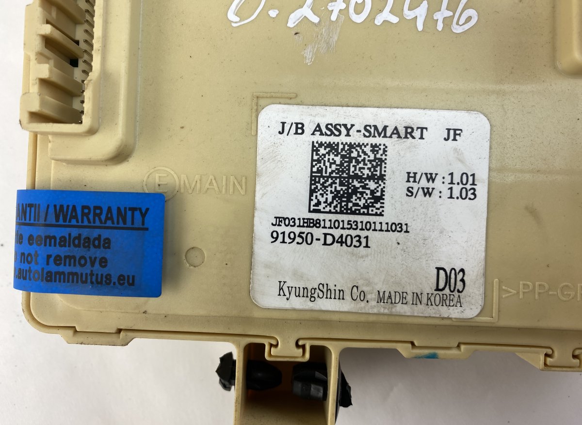 91950D4031 Fuse box KIA OPTIMA IV (JF) (2015-2020)