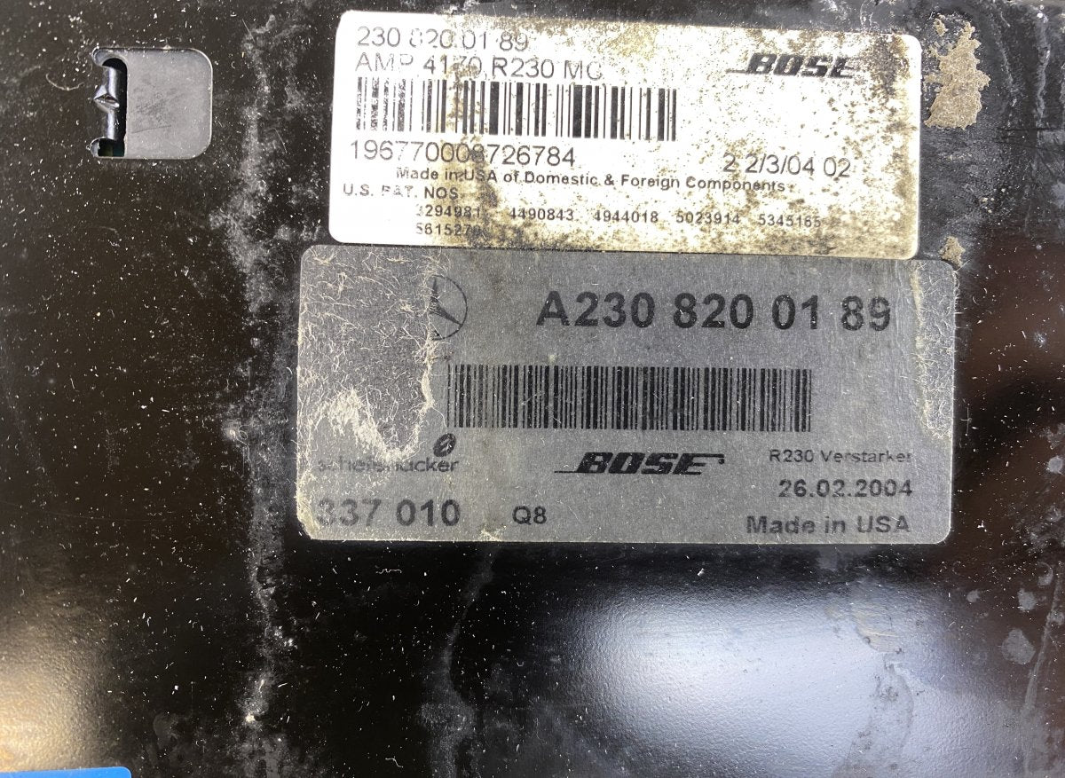 A2308200189 Audio amplifier MERCEDES-BENZ SL-CLASS (R230) (2001-2012)