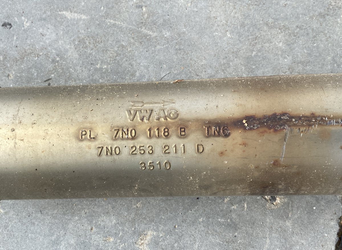 7N0253611M 7N0118B 7N0253211D Exhaust rear silencer (muffler) VW SHARAN II (7N) (2010-2022)