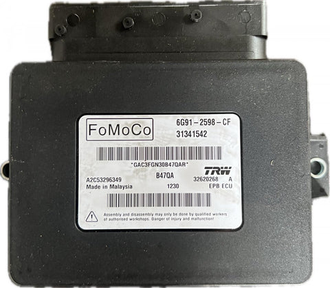 Parkbremse Steuergerät 31341542 6G912598CF VOLVO S60 II / V60 I (2010-2018)