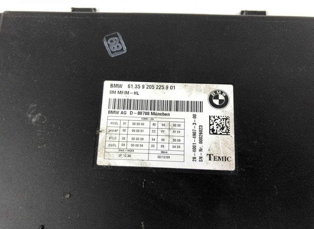 9313999 Seats control unit BMW 7 (F01, F02) (2008-2016)